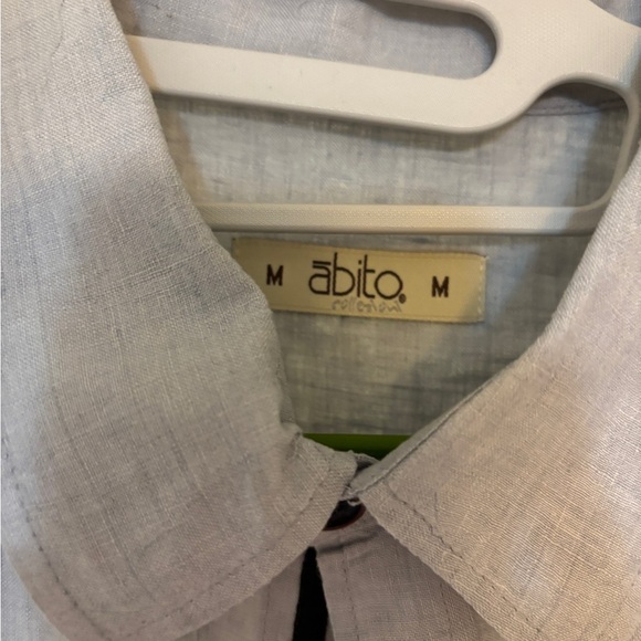 Abito collection Gray Lightweight linen Shirt - Picture 2 of 10